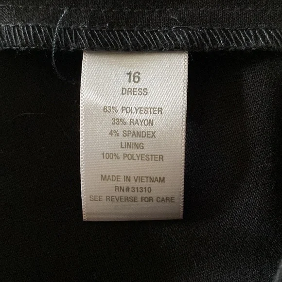 Dress Barn multi wear black dress D-40 - Picture 6 of 7